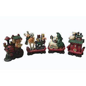 David Frykman Tannenbaum Express 4 pc Christmas Train Signed Limited Edition